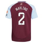 aston villa wsl adidas home shirt 2024-25 with mayling 2 printing Collection | Official Aston Villa Shirts