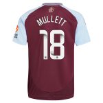 aston villa wsl adidas home shirt 2024-25 with mullett 18 printing Collection | Official Aston Villa Shirts