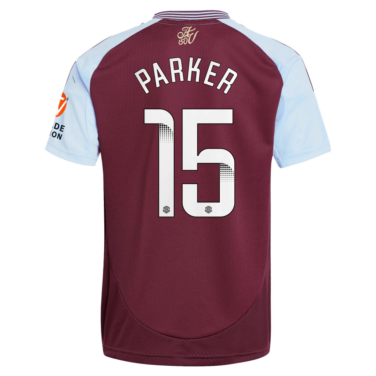 aston villa wsl adidas home shirt 2024-25 with parker 15 printing Collection | Official Aston Villa Shirts
