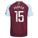 aston villa wsl adidas home shirt 2024-25 with parker 15 printing Collection | Official Aston Villa Shirts