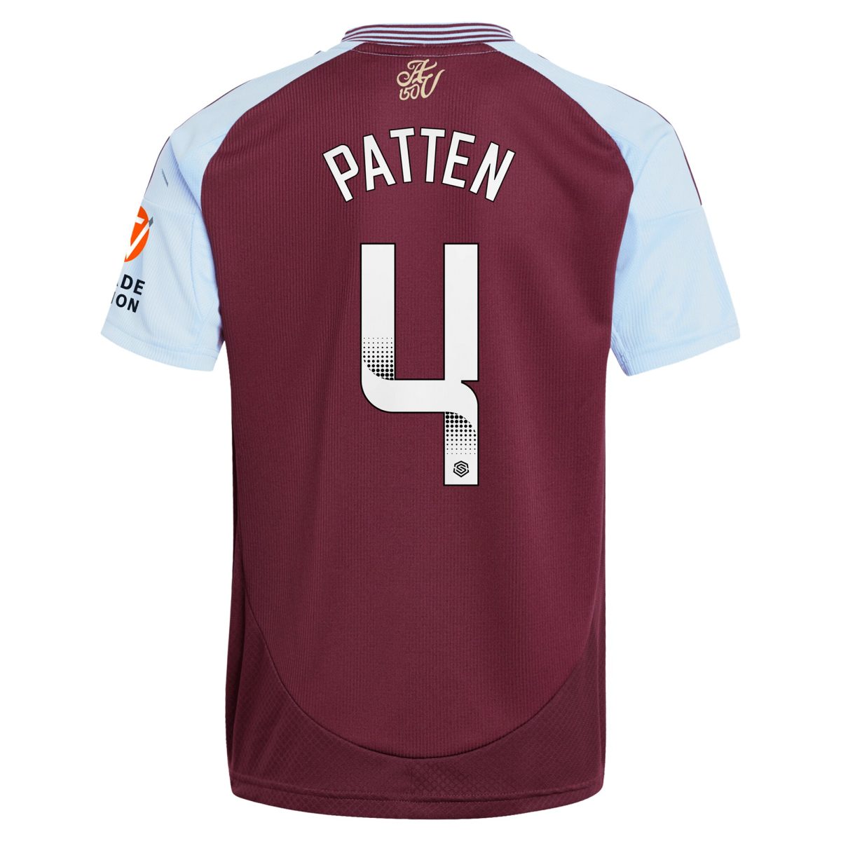 aston villa wsl adidas home shirt 2024-25 with patten 4 printing Collection | Official Aston Villa Shirts