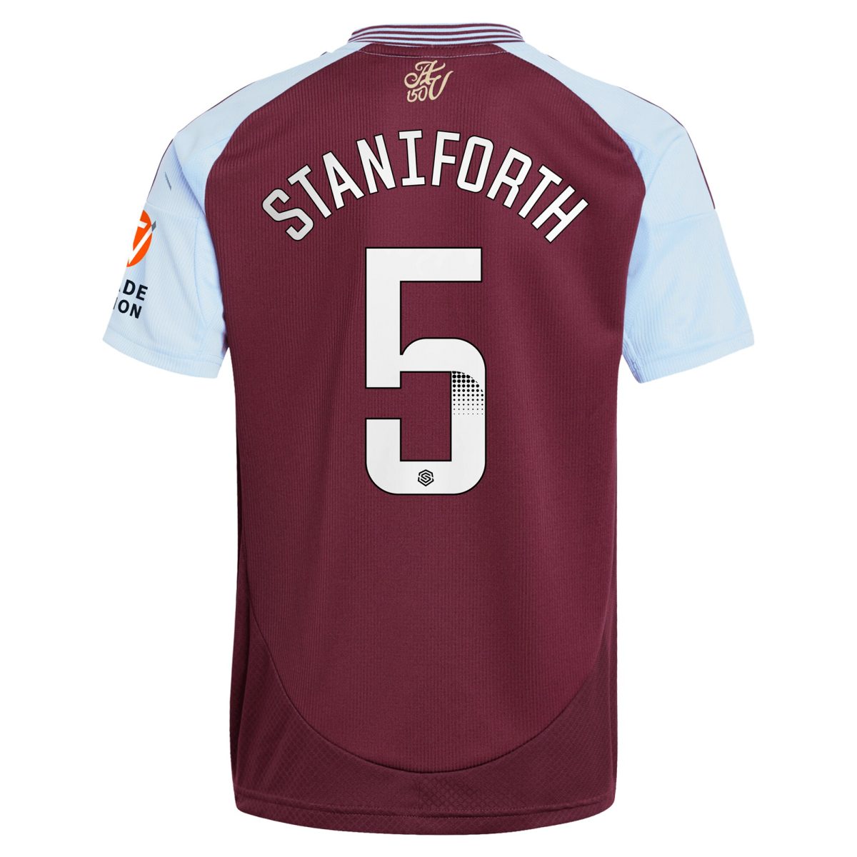 aston villa wsl adidas home shirt 2024-25 with staniforth 5 printing Collection | Official Aston Villa Shirts