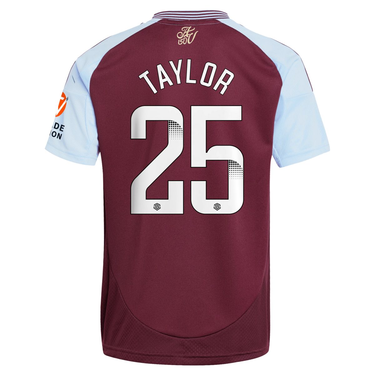 aston villa wsl adidas home shirt 2024-25 with taylor 25 printing Collection | Official Aston Villa Shirts