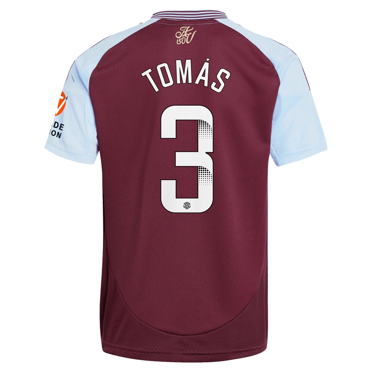 aston villa wsl adidas home shirt 2024-25 with tomás 3 printing Collection | Official Aston Villa Shirts