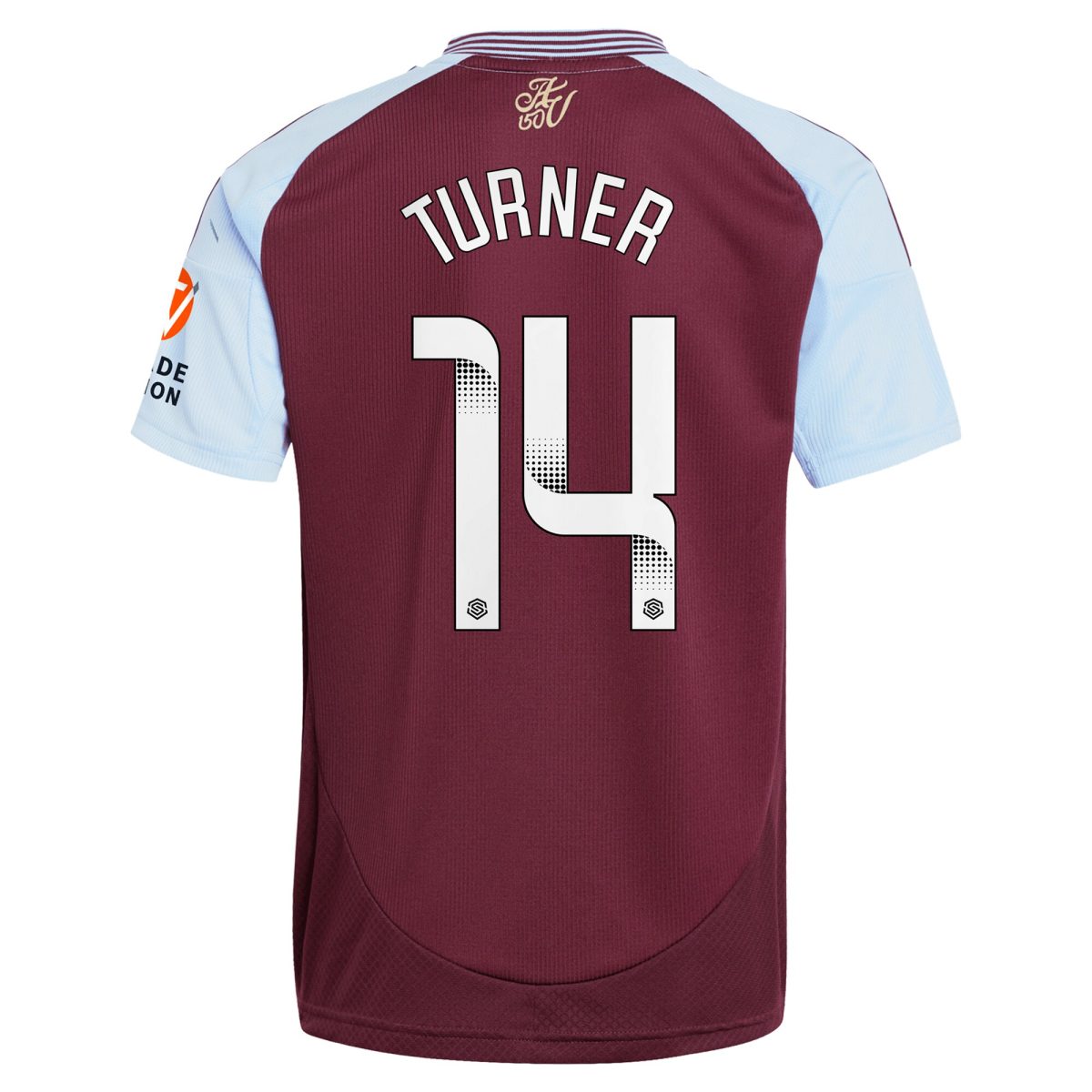 aston villa wsl adidas home shirt 2024-25 with turner 14 printing Collection | Official Aston Villa Shirts