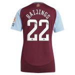 aston villa wsl adidas home shirt 2024-25 – womens with baijings 22 printing Collection | Official Aston Villa Shirts