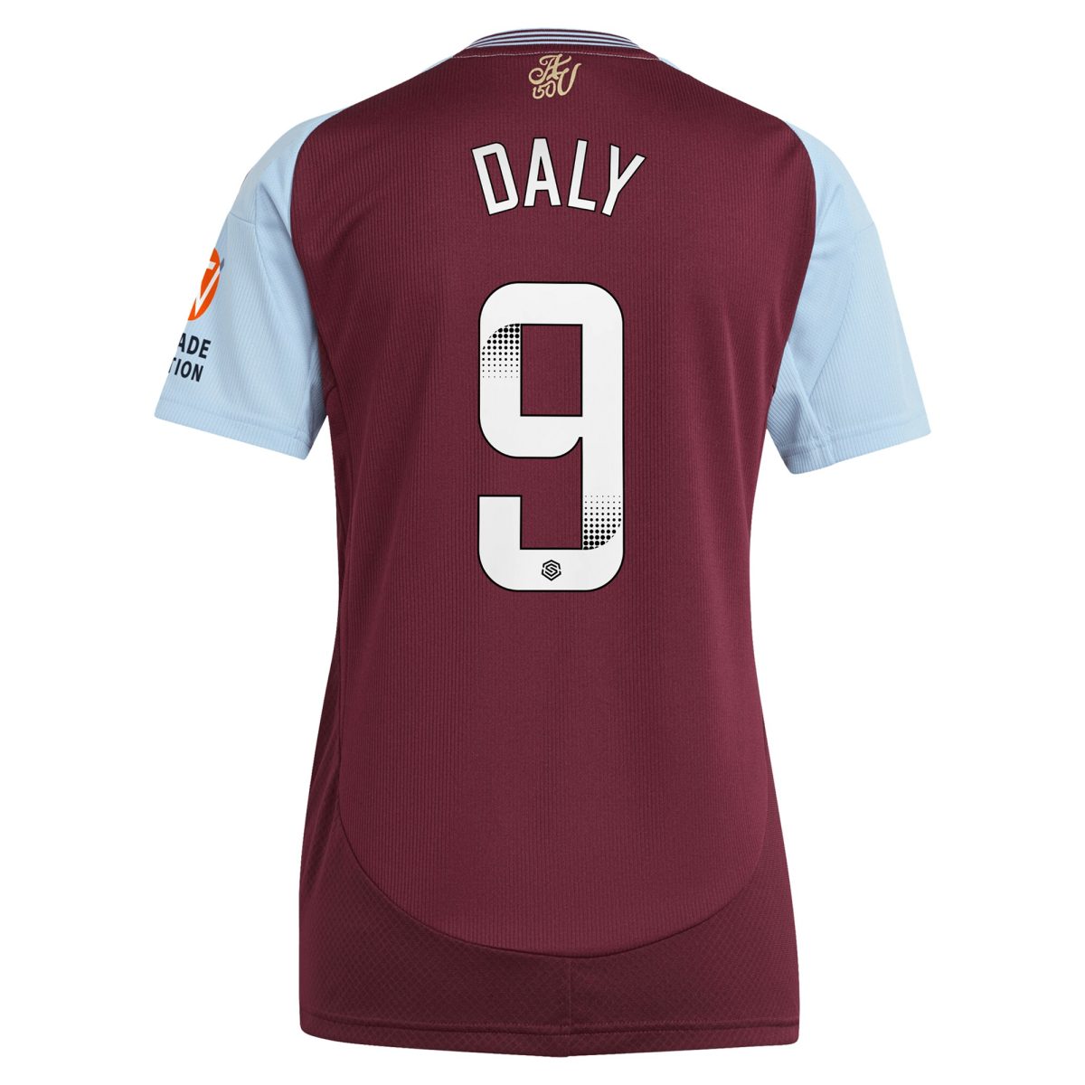 aston villa wsl adidas home shirt 2024-25 – womens with daly 9 printing Collection | Official Aston Villa Shirts