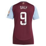 aston villa wsl adidas home shirt 2024-25 – womens with daly 9 printing Collection | Official Aston Villa Shirts
