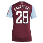 aston villa wsl adidas home shirt 2024-25 – womens with gabi nunes 28 printing Collection | Official Aston Villa Shirts