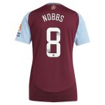 aston villa wsl adidas home shirt 2024-25 – womens with nobbs 8 printing Collection | Official Aston Villa Shirts