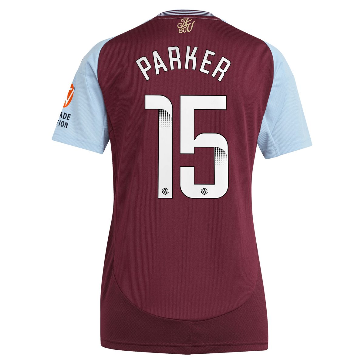 aston villa wsl adidas home shirt 2024-25 – womens with parker 15 printing Collection | Official Aston Villa Shirts