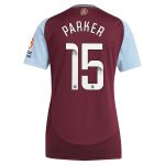 aston villa wsl adidas home shirt 2024-25 – womens with parker 15 printing Collection | Official Aston Villa Shirts