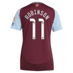 aston villa wsl adidas home shirt 2024-25 – womens with robinson 11 printing Collection | Official Aston Villa Shirts