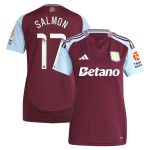 aston villa wsl adidas home shirt 2024-25 – womens with salmon 17 printing Collection | Official Aston Villa Shirts