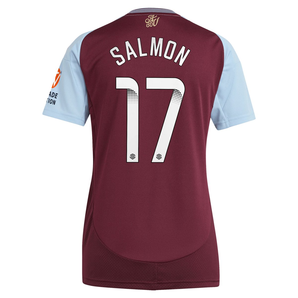 aston villa wsl adidas home shirt 2024-25 – womens with salmon 17 printing Collection | Official Aston Villa Shirts