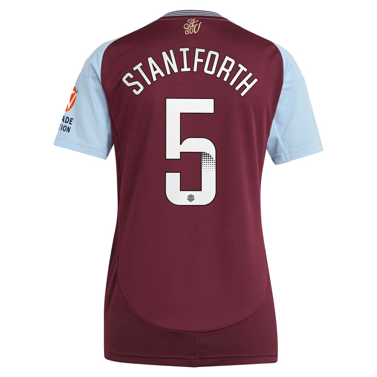 aston villa wsl adidas home shirt 2024-25 – womens with staniforth 5 printing Collection | Official Aston Villa Shirts