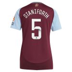 aston villa wsl adidas home shirt 2024-25 – womens with staniforth 5 printing Collection | Official Aston Villa Shirts