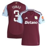 aston villa wsl adidas home shirt 2024-25 – womens with tomás 3 printing Collection | Official Aston Villa Shirts