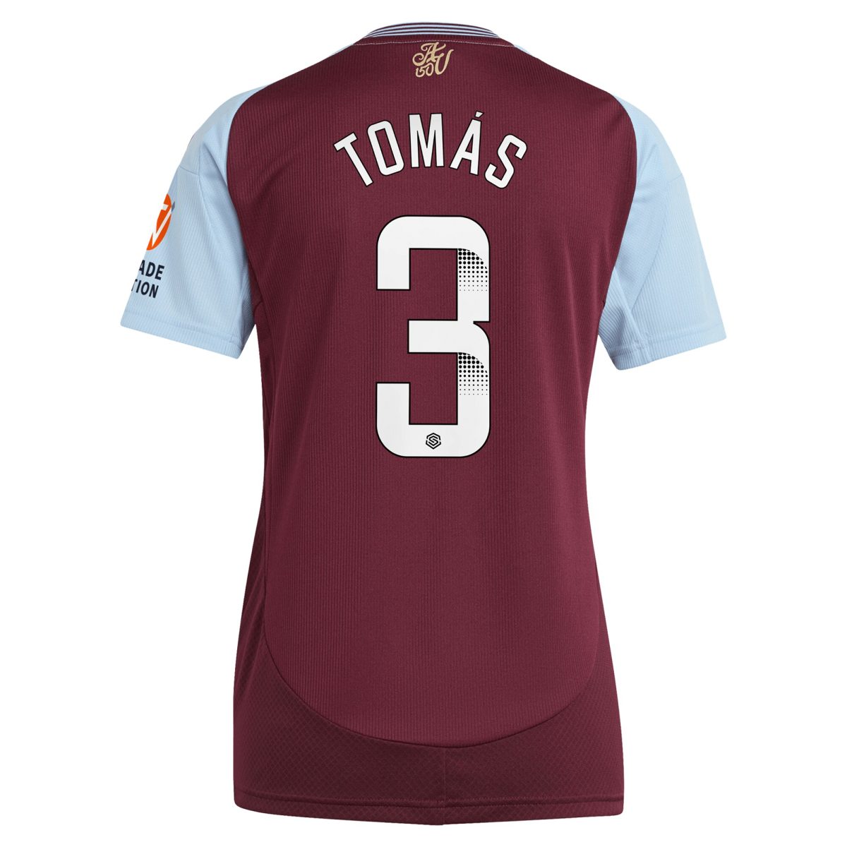 aston villa wsl adidas home shirt 2024-25 – womens with tomás 3 printing Collection | Official Aston Villa Shirts