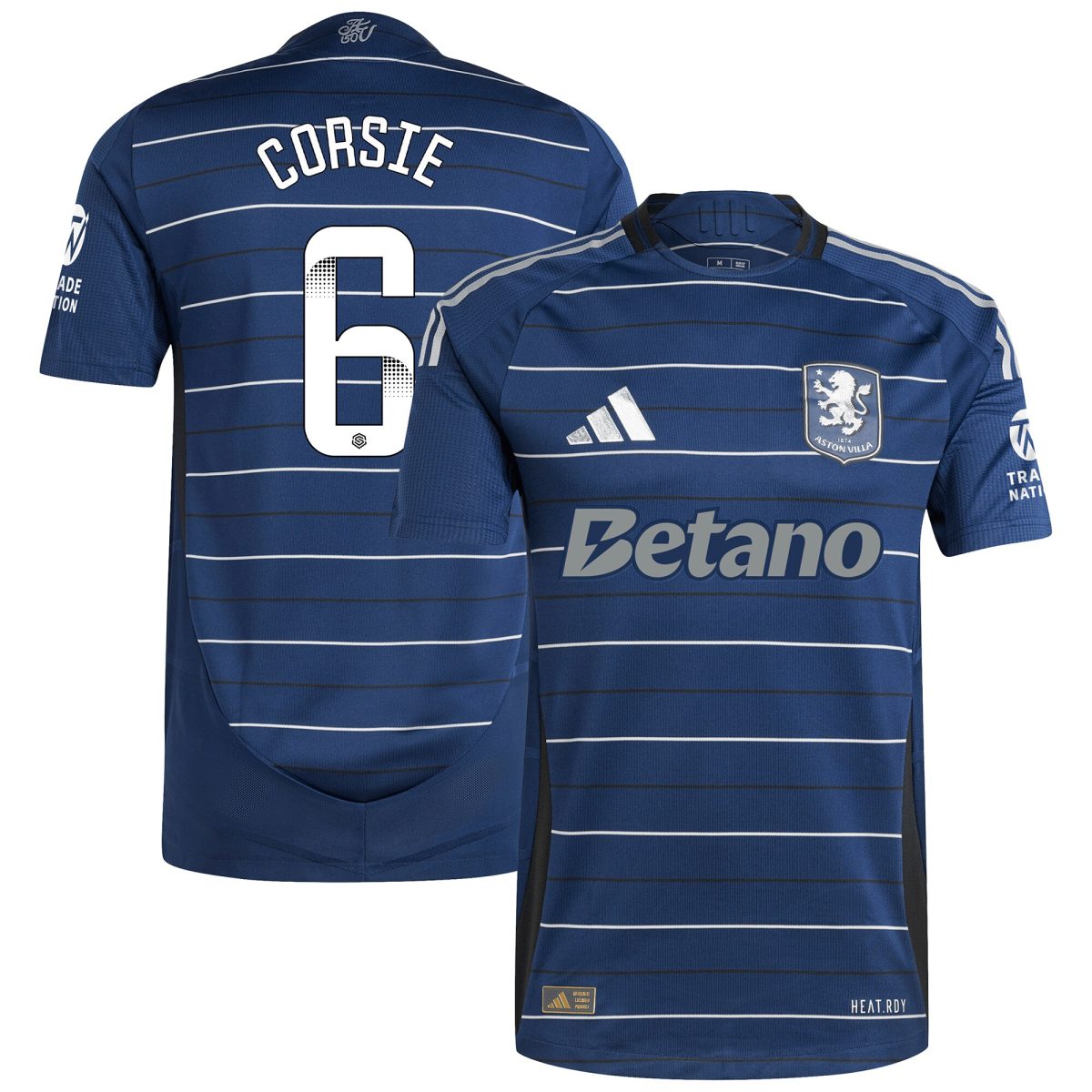 aston villa wsl adidas third authentic shirt 2024-25 with corsie 6 printing Collection | Official Aston Villa Shirts