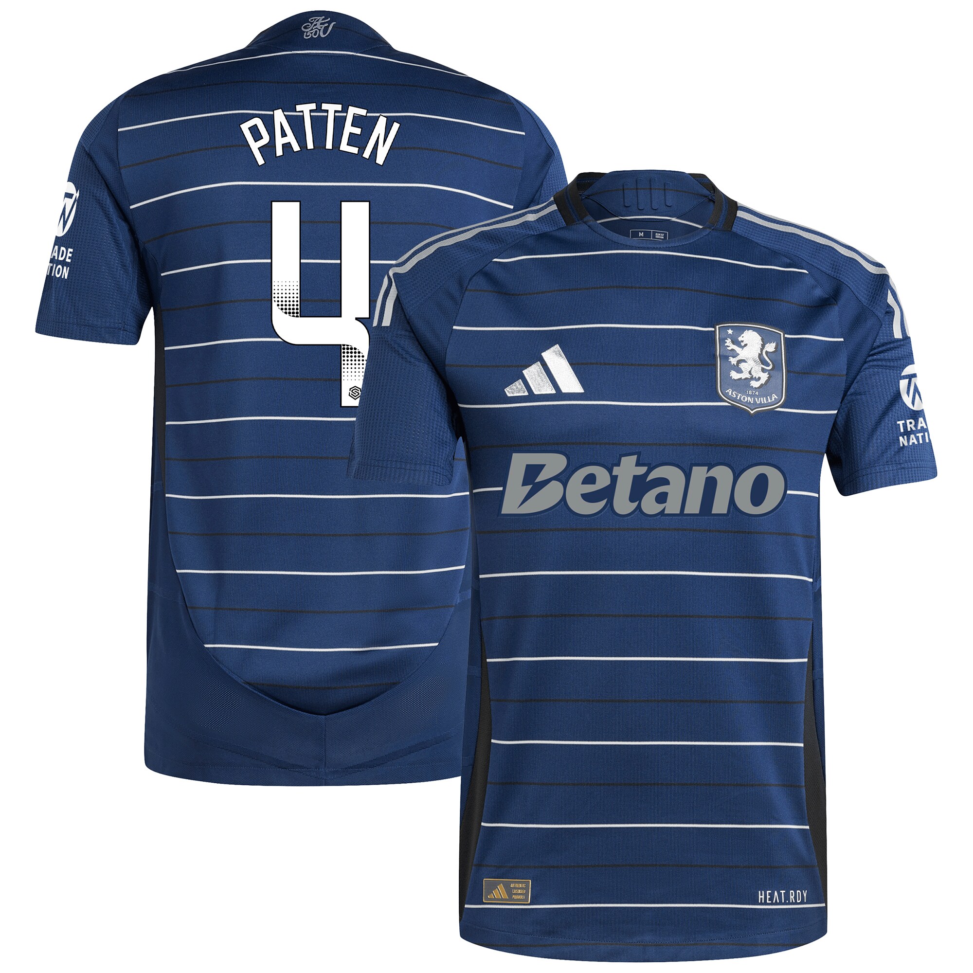 aston villa wsl adidas third authentic shirt 2024-25 with patten 4 printing Collection | Official Aston Villa Shirts