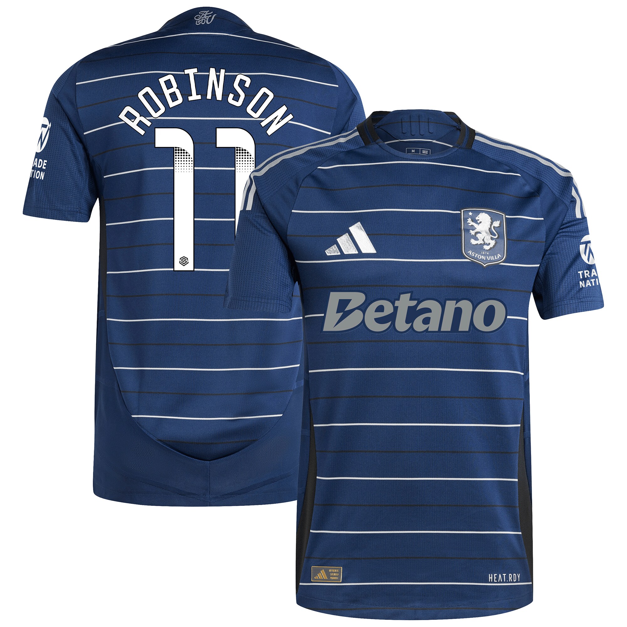aston villa wsl adidas third authentic shirt 2024-25 with robinson 11 printing Collection | Official Aston Villa Shirts