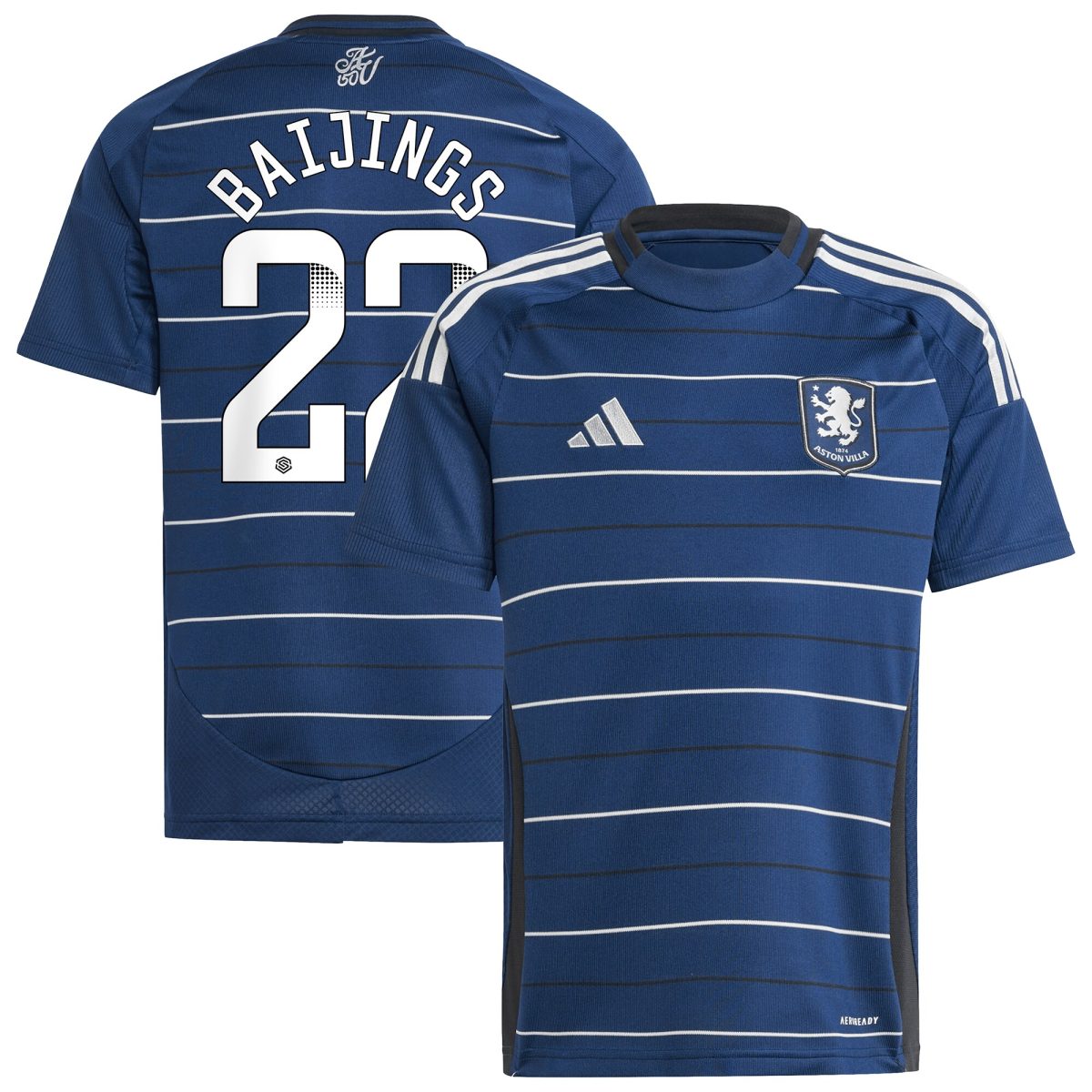 aston villa wsl adidas third shirt 2024-25 – kids with baijings 22 printing Collection | Official Aston Villa Shirts