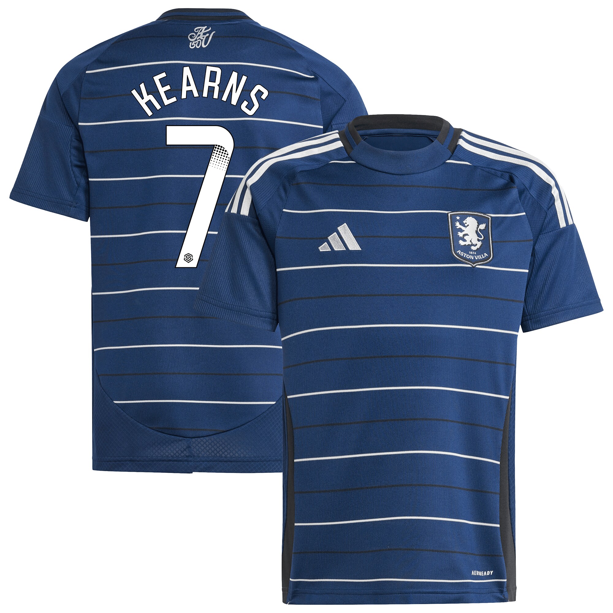 aston villa wsl adidas third shirt 2024-25 – kids with kearns 7 printing Collection | Official Aston Villa Shirts