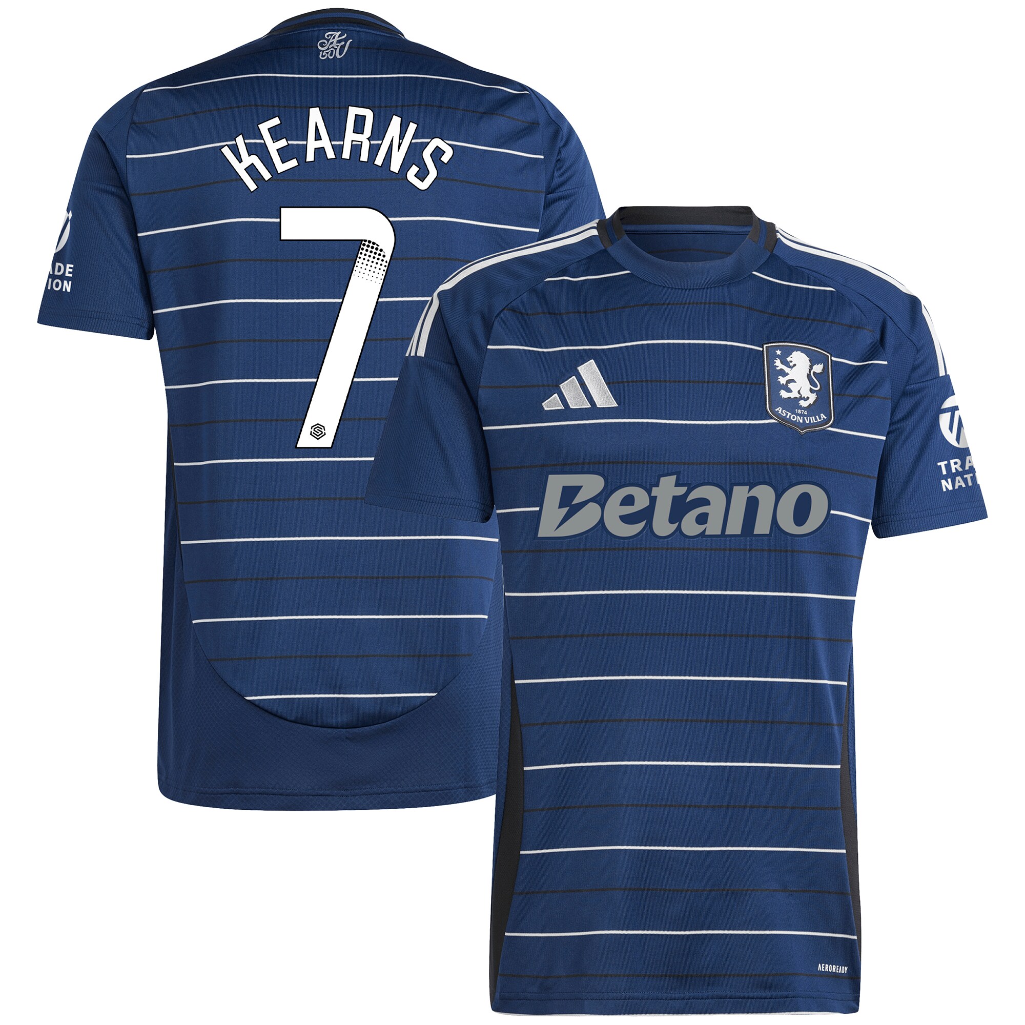 aston villa wsl adidas third shirt 2024-25 with kearns 7 printing Collection | Official Aston Villa Shirts