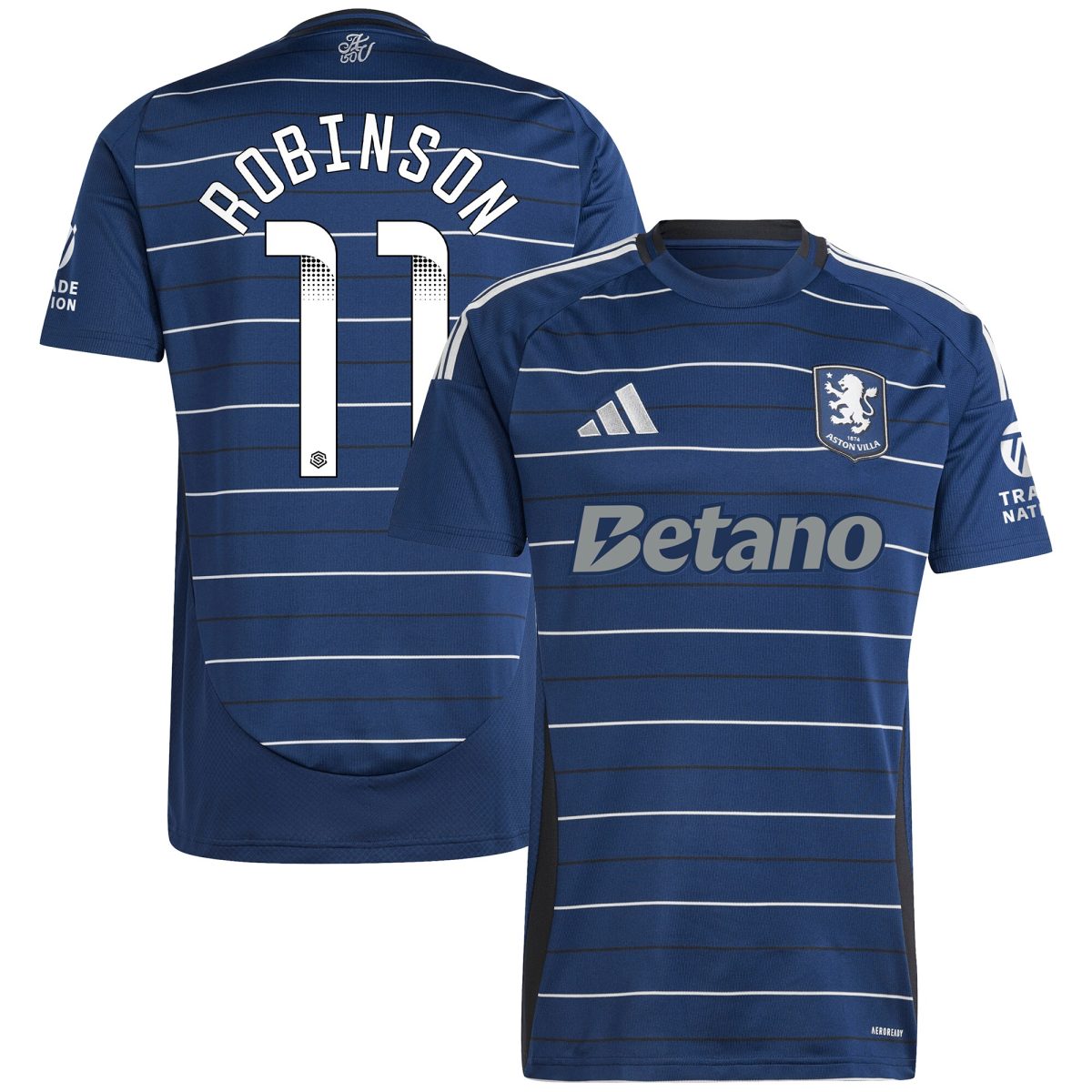 aston villa wsl adidas third shirt 2024-25 with robinson 11 printing Collection | Official Aston Villa Shirts