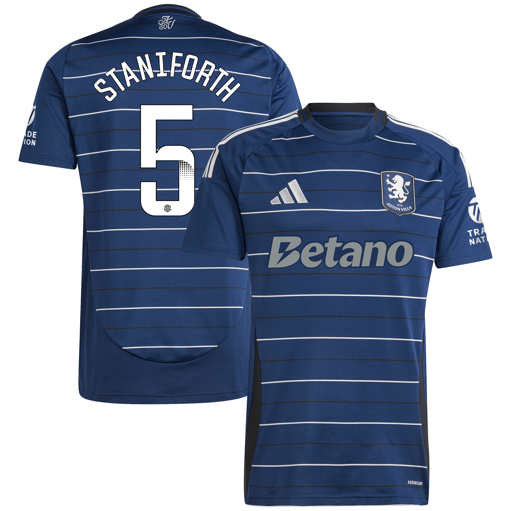aston villa wsl adidas third shirt 2024-25 with staniforth 5 printing Collection | Official Aston Villa Shirts