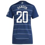 aston villa wsl adidas third shirt 2024-25 – womens with hanson 20 printing Collection | Official Aston Villa Shirts