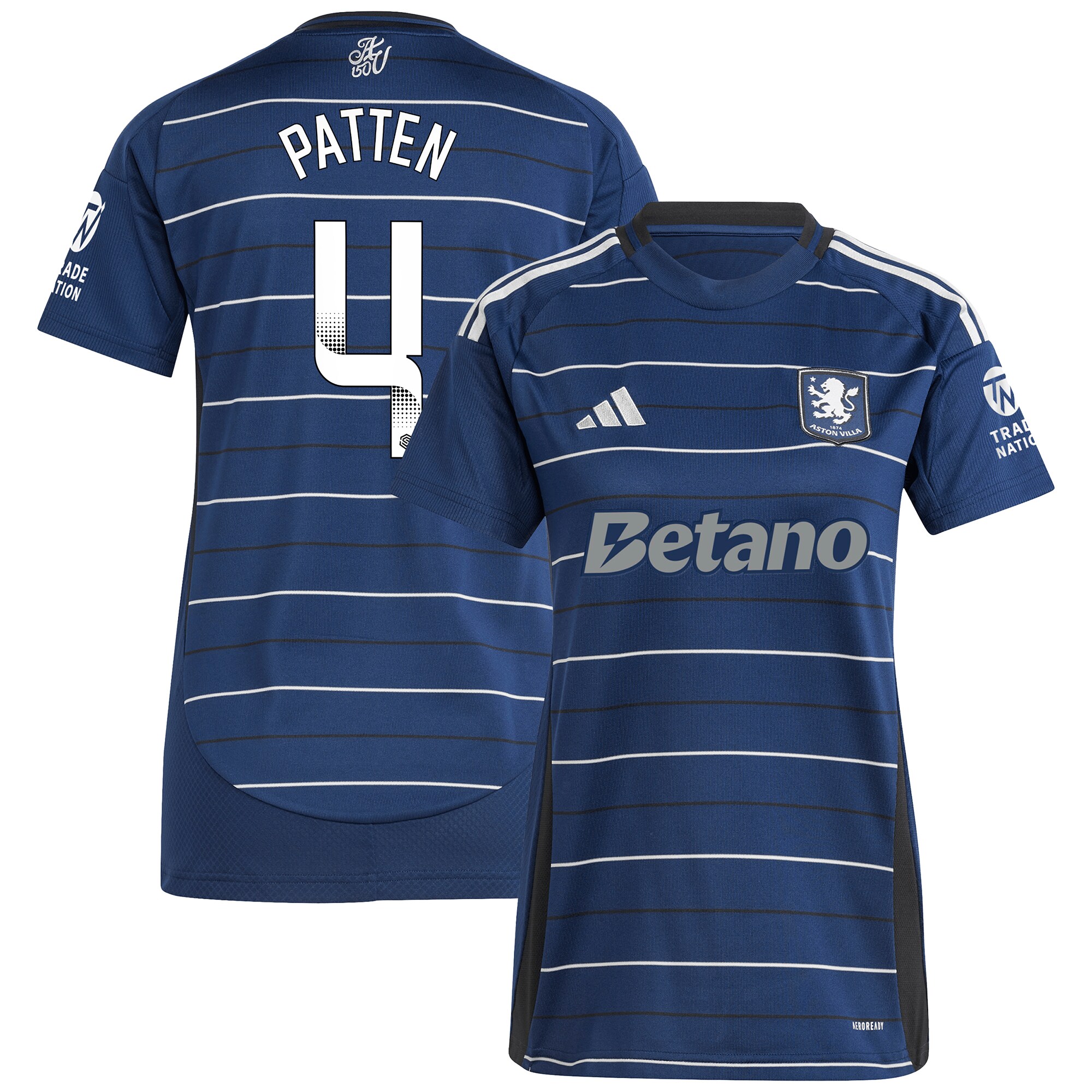 aston villa wsl adidas third shirt 2024-25 – womens with patten 4 printing Collection | Official Aston Villa Shirts