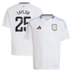 aston villa wsl away shirt 2024-25 – kids with taylor 25 printing Collection | Official Aston Villa Shirts
