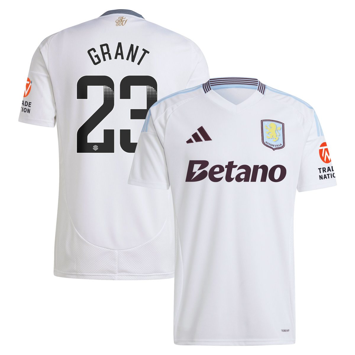 aston villa wsl away shirt 2024-25 with grant 23 printing Collection | Official Aston Villa Shirts