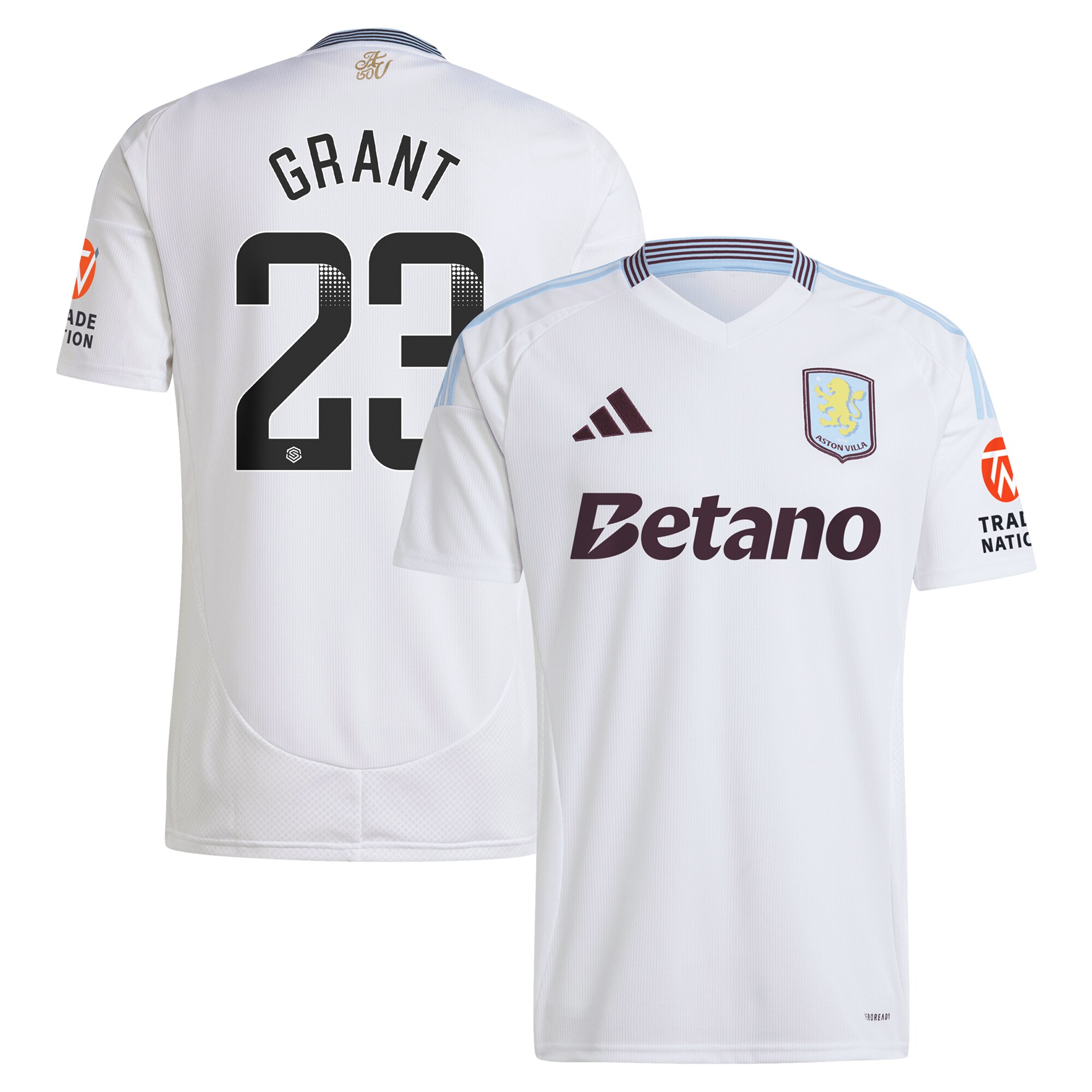 aston villa wsl away shirt 2024-25 with grant 23 printing Collection | Official Aston Villa Shirts