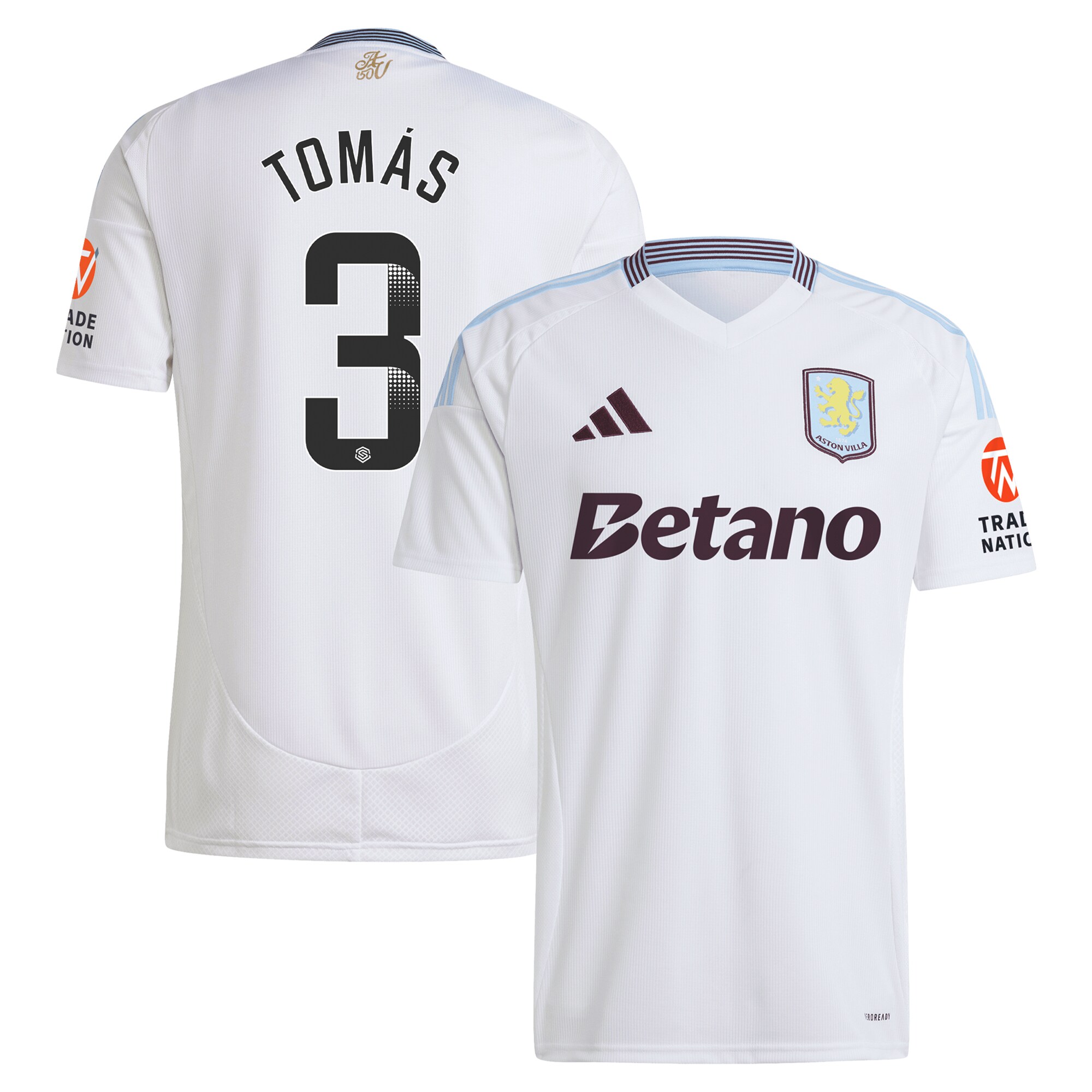 aston villa wsl away shirt 2024-25 with tomás 3 printing Collection | Official Aston Villa Shirts