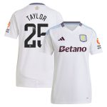aston villa wsl away shirt 2024-25 – womens with taylor 25 printing Collection | Official Aston Villa Shirts